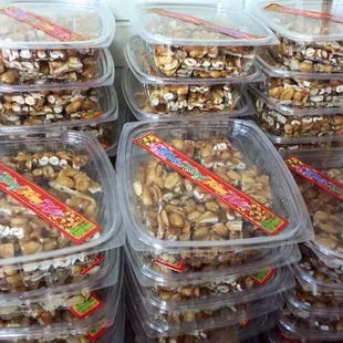 Handmade candies at new year festival