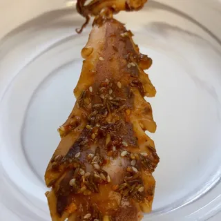 Barbecue Hot Iron Squid Skewer