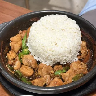 Braised chicken with rice