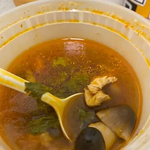Spicy sour chicken soup