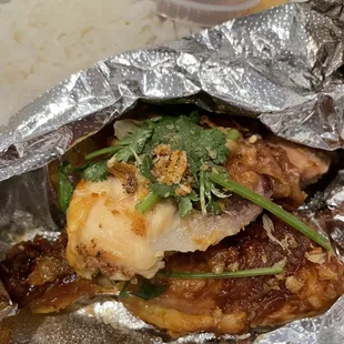 BBQ chicken lunch special