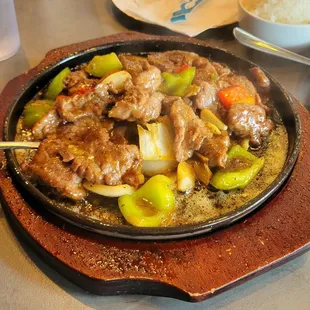 Sizzling beef