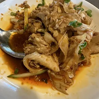 Pork Belly with Mashed Garlic