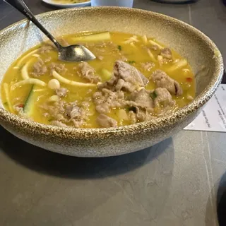 Sliced Fatty Beef in Golden Soup