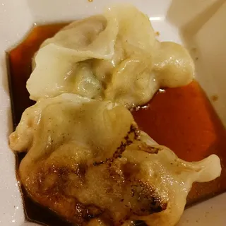 Chives, Pork, Shrimp, and Mushroom Pan Fried Dumpling