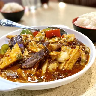 Five Flavored Eggplant with Minced Pork
