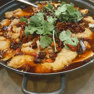 Fish Fillet with Chopped Hot Red Pepper
