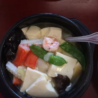 Seafood and Tofu Hot Pot