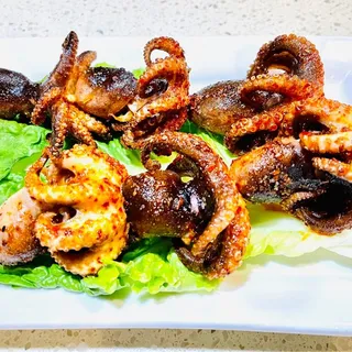 2 BBQ Octopus Skewer