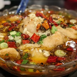 Chongqing Fish Filet in Chili Oil