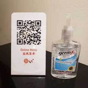 Online menu so you don&apos;t have to touch the physical menus! And hand sanitizer at each table!