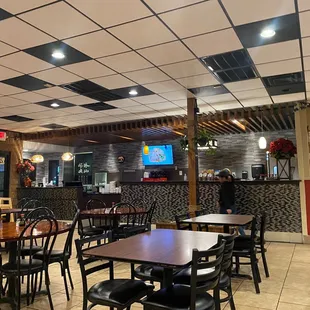 the interior of a restaurant