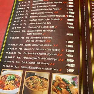 menu, soups and chowder