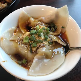 Pork Dumplings in Chili Oil