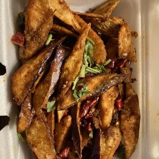 Crispy Eggplant with Szechuan Spice