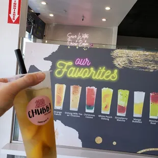 White peach oolong tea