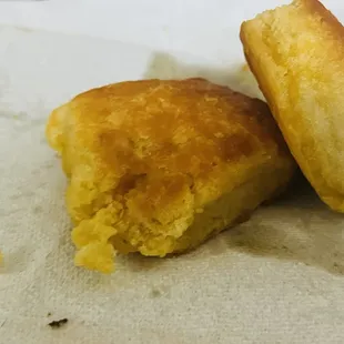 Not happy today with these overly buttered biscuits. They were dripping with butter and not edible.