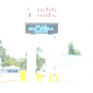 a sign for chubby's