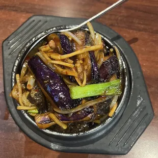 Eggplant, hot pot