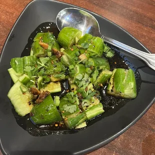 Cucumber, salad, appetizer