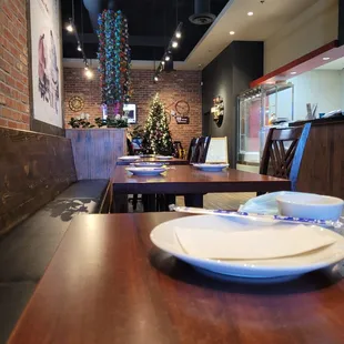 interior, sushi and sashimi