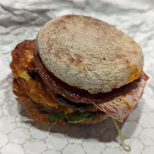 Best Breakfast Boss Bunny Bitch sandwich in Portland -$12