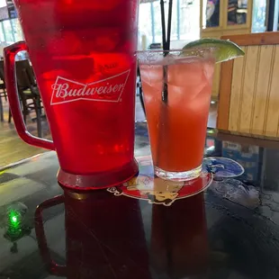 2 for 1 beer specials &amp; strawberry margarita