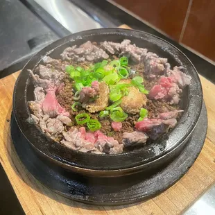 steak, food