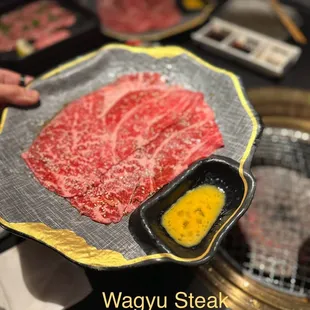 Wagyu Steak with Egg sauce