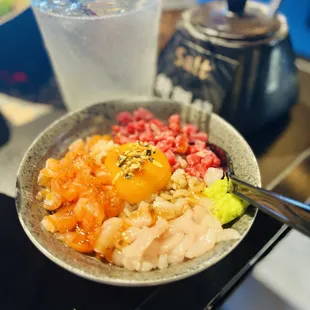 Wagyu poke rice -Good!