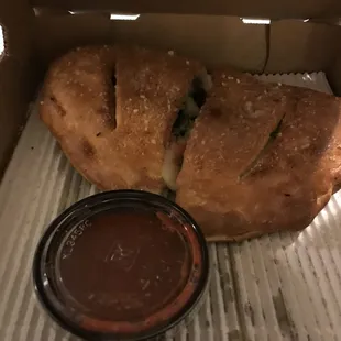 Veggie calzone