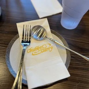 Curry spoon and fork