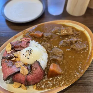 Chubby Curry Wagyu Steak Plate