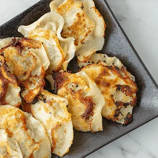 Pan friend dumplings pork