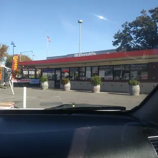 The front of location.