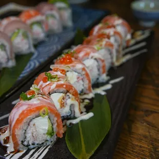 sushi, sushi and sashimi, sashimi, food