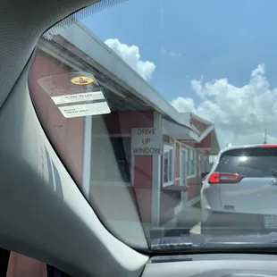 a view from inside a car