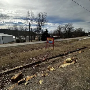 Front sign- view from deck