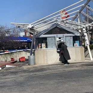 a woman walking down the street