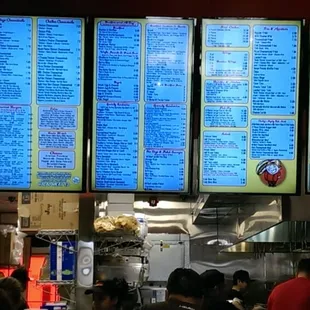 Huge menu, really WTF.