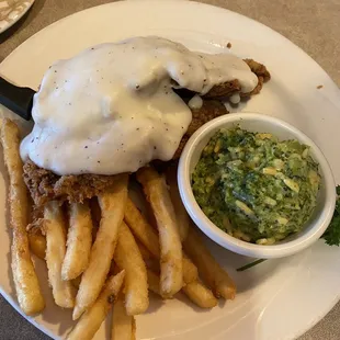 Texas side Chicken Fried Steak Lunch with 2 sides $16.99