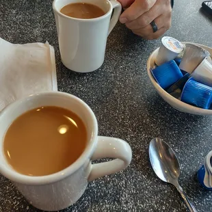 Coffee with french vanilla creamer