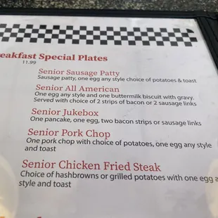 More senior breakfast items