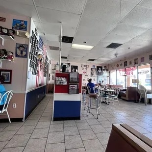 the inside of the restaurant