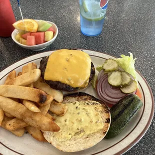 Chubby's Double Cheeseburger is a hidden gem.  Well cooked, fresh veggies and crispy fries, also great service and a pleasant atmosphere.
