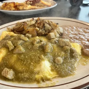 Chile verde omelet. Highly recommend