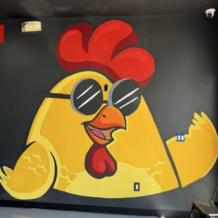 Chubby Mascot mural