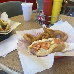 Delicious hot dog