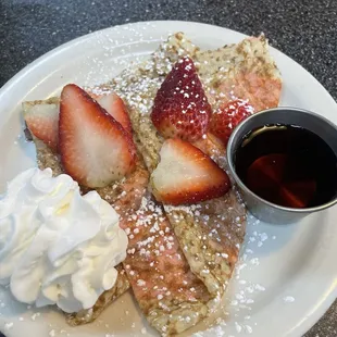 Strawberry Crepes Combo