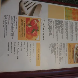 Breakfast Menu